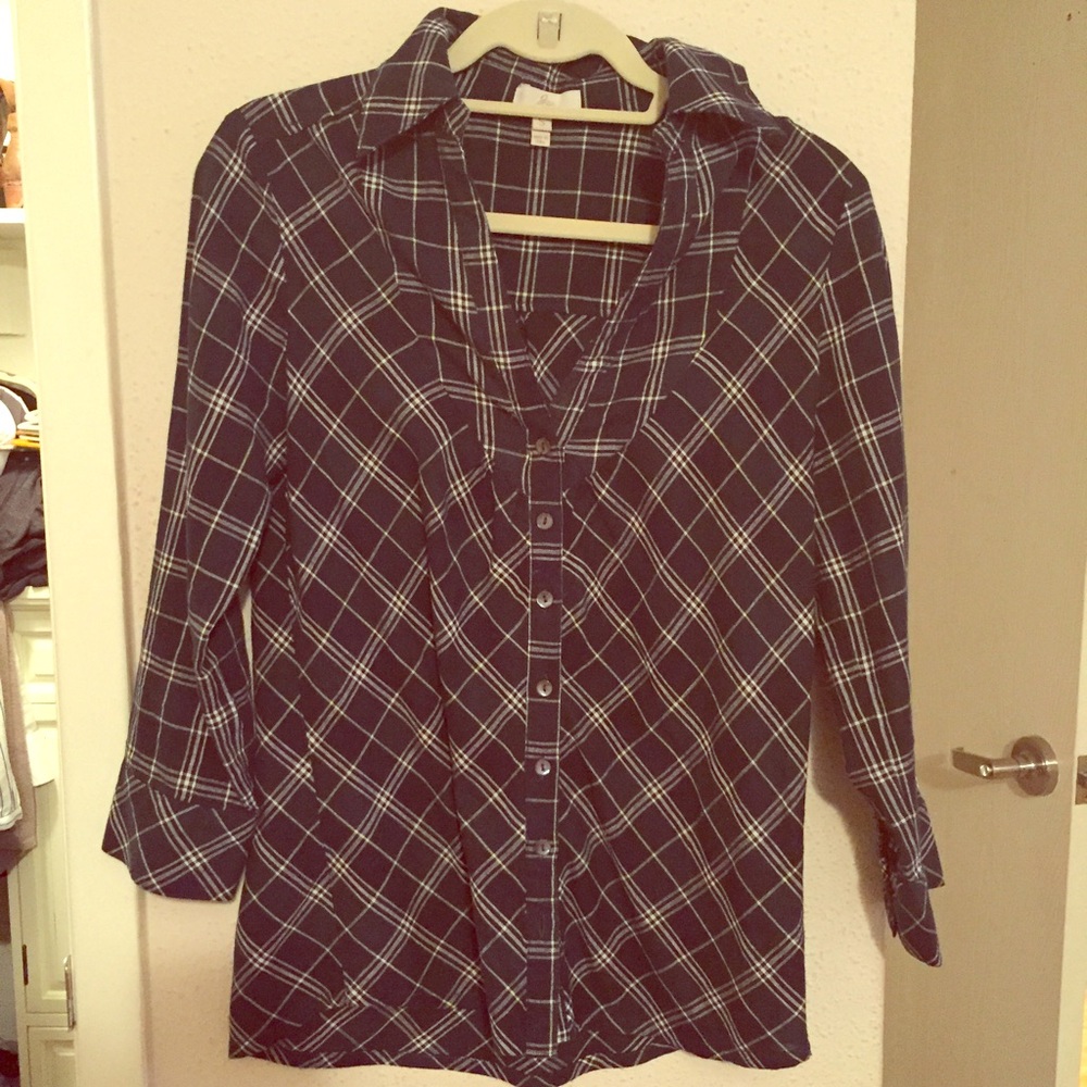 Joie plaid blouse