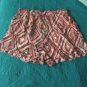 Tribal print shorts