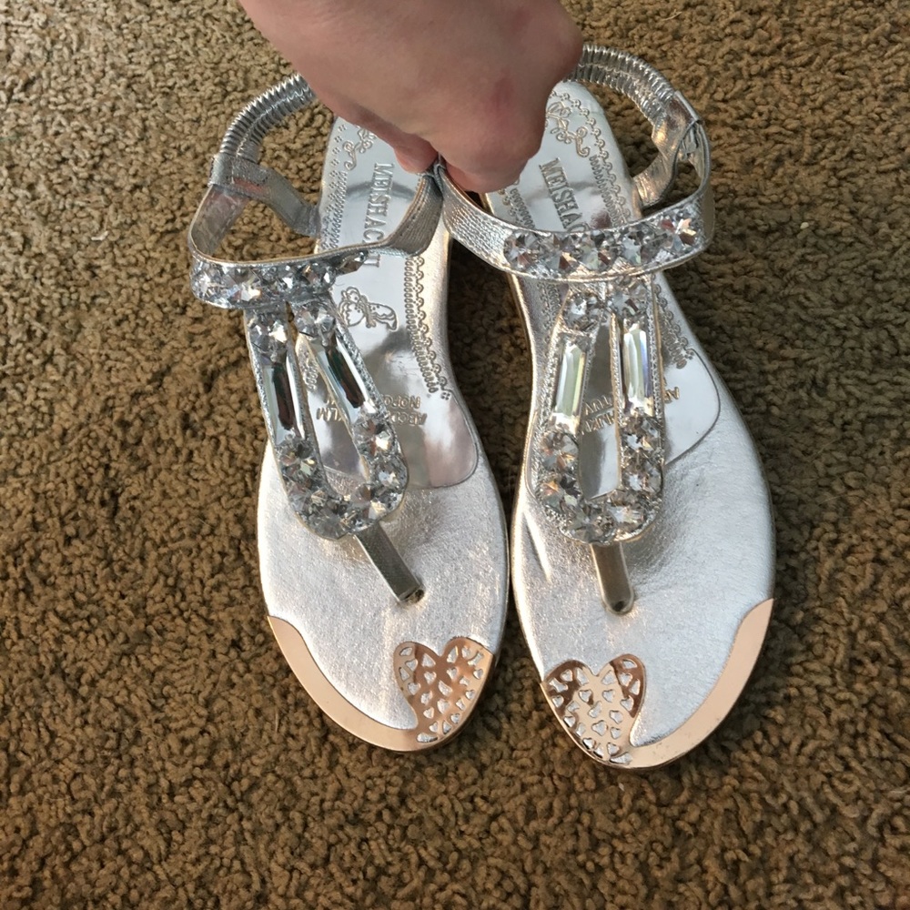 Silver sandals
