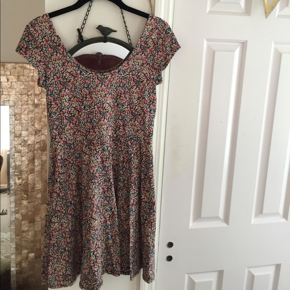 Kimchi Blue Floral Skater Dress (size small)