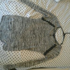 Gray Knit Top