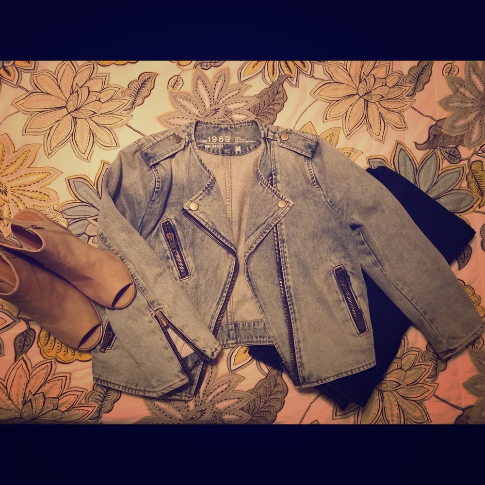 GAP Jean Moto Jacket