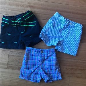 3 polo by Ralph Lauren boys shorts 9 months.