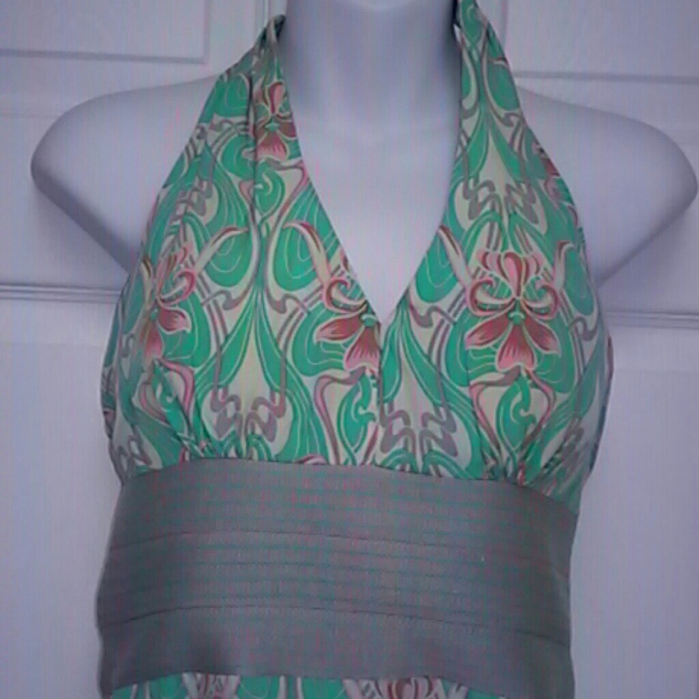 NWOT Plenty By Tracy Reese 100% Silk Maxi Dress