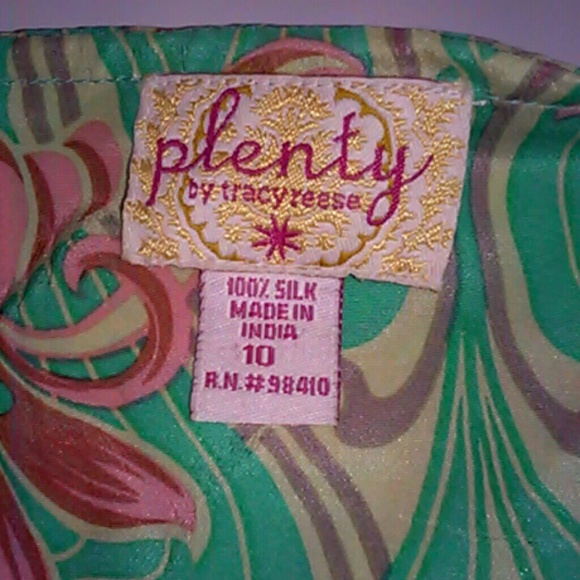 NWOT Plenty By Tracy Reese 100% Silk Maxi Dress - Picture 4 of 4