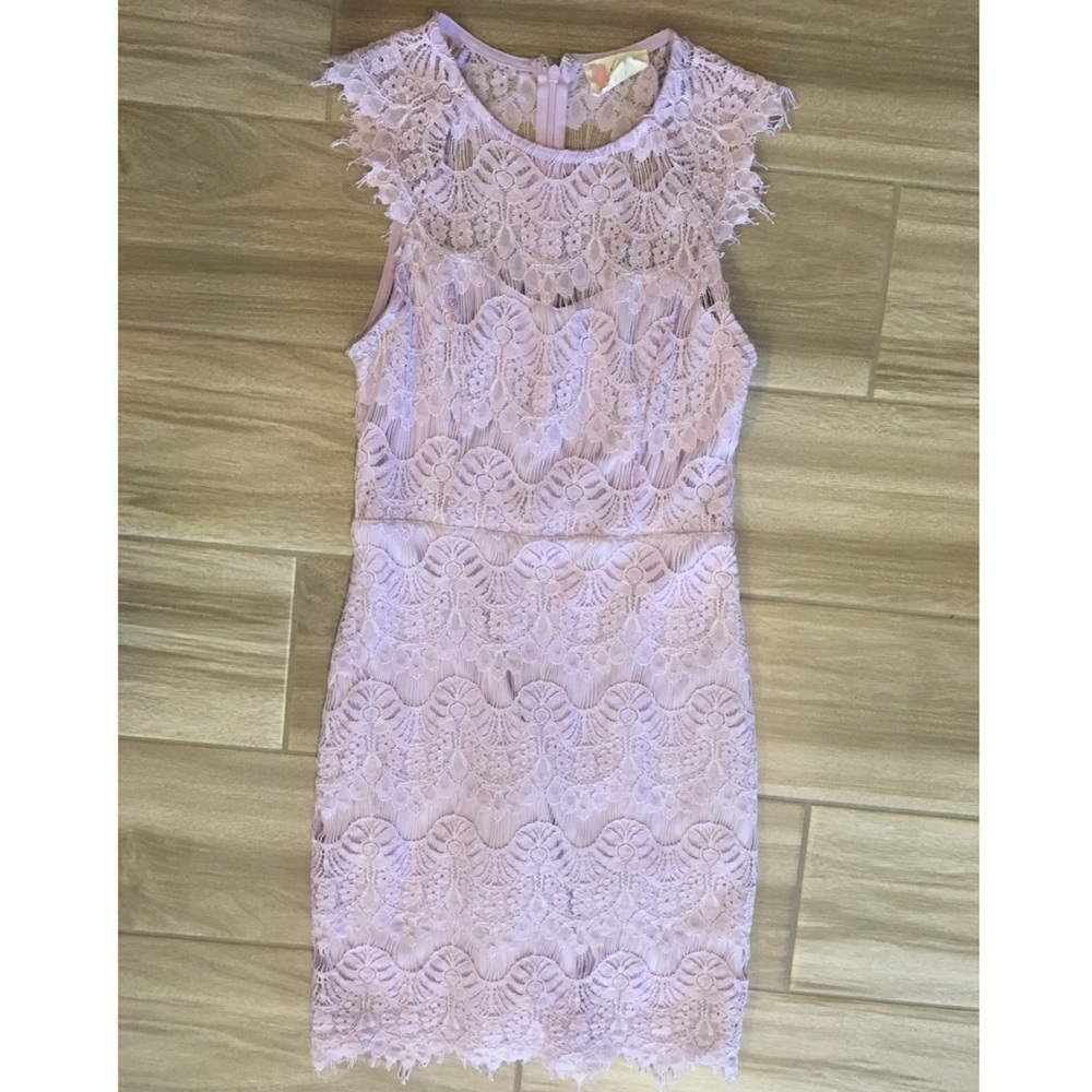 Lavender Vici Lace Dress