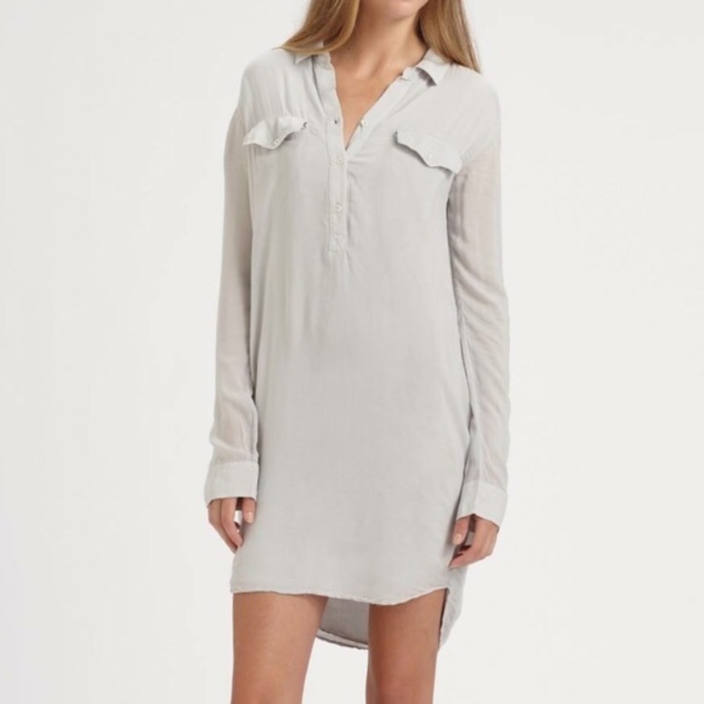 James Perse Easy Henley Shirt Dress