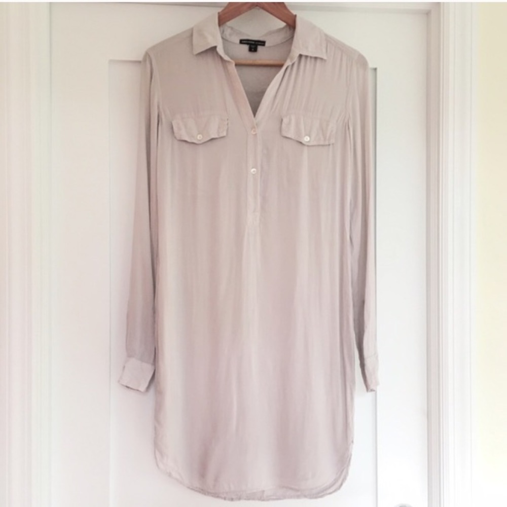 James Perse Easy Henley Shirt Dress - Picture 4 of 4