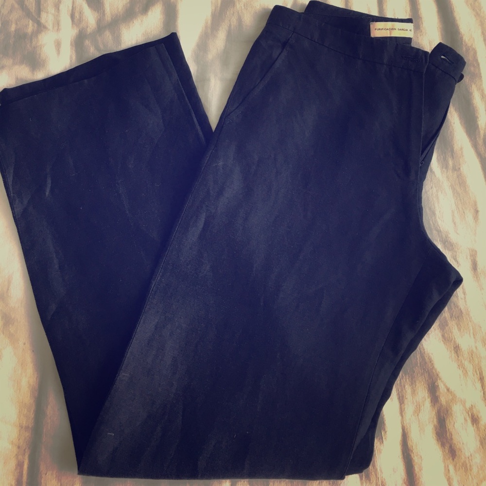 Purificación García linen pants