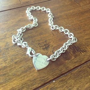 Tiffany and co - please return to heart necklace