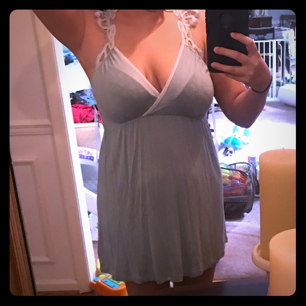 Lacy Light Blue Dress