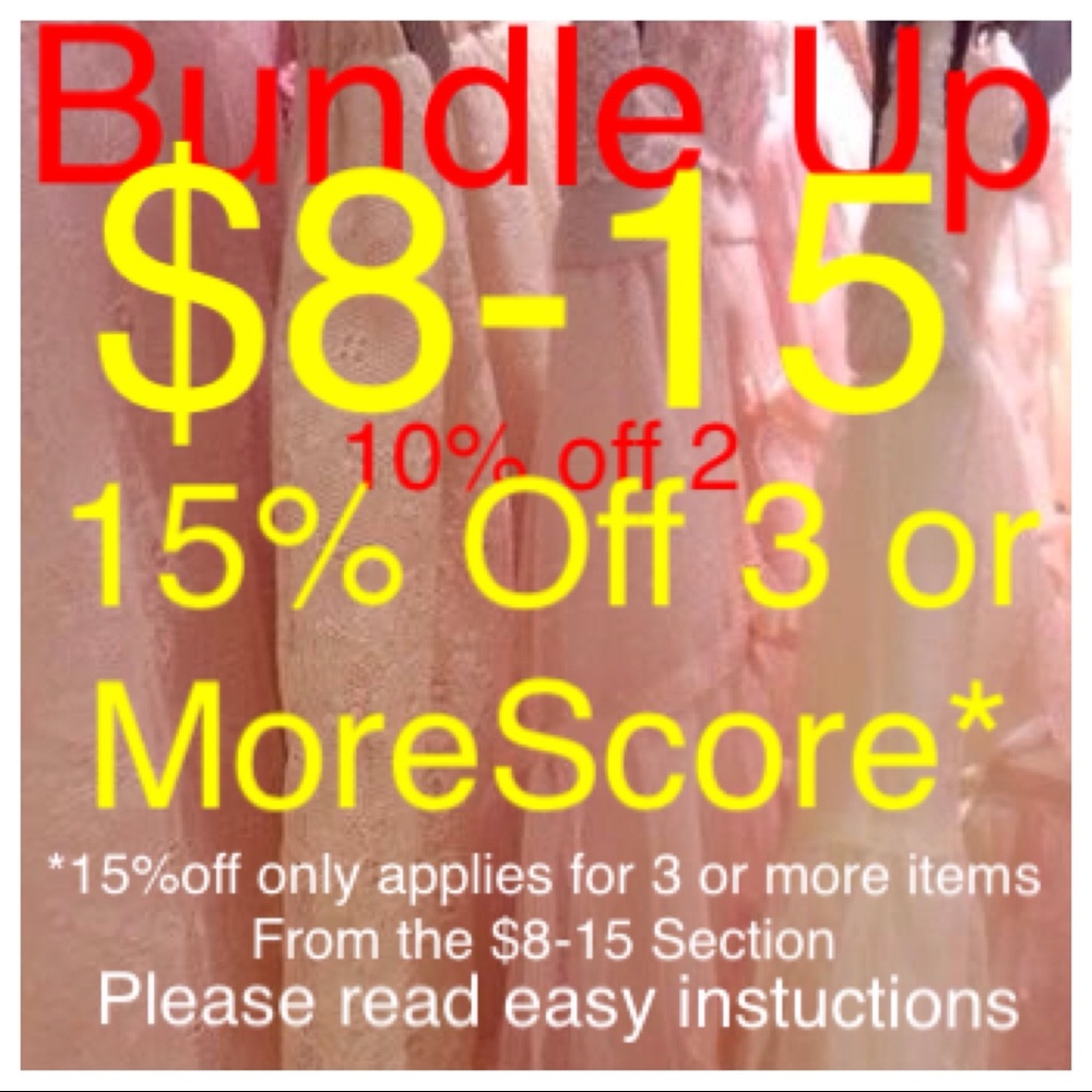 Bundle Up Sale Dozens of Listings Marked $8-15!