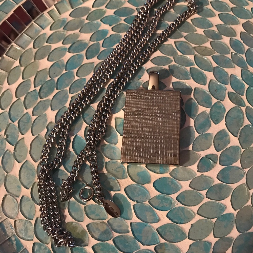 Ann Taylor Chunky Pendent Necklace Royal Purple - Picture 4 of 5