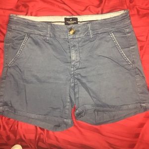 Blue American eagle shorts