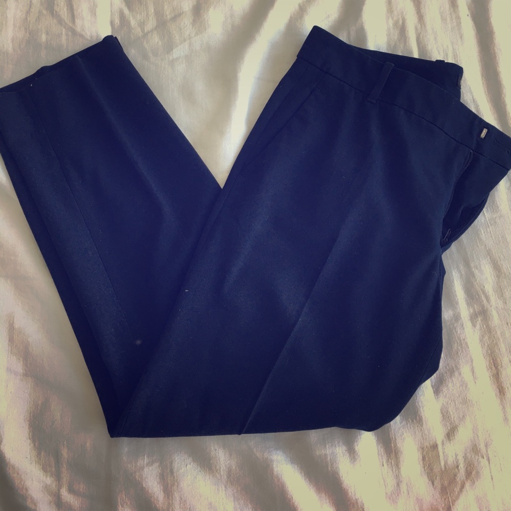 Zara navy blue suit pants
