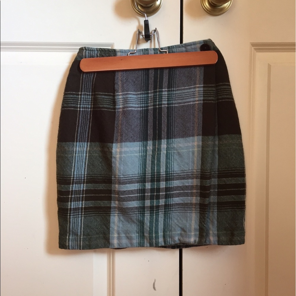 Green Tartan Miniskirt