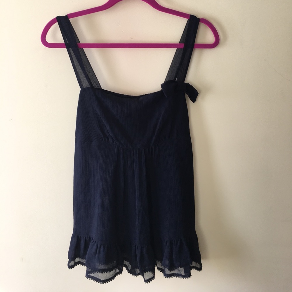 Black Juicy Couture Ruffled Tank- NWT!