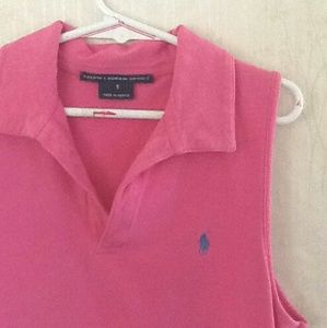 Pastel Pink Polo Sport Top