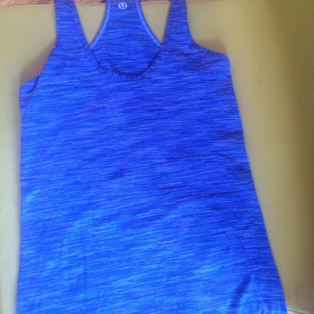 Razor back purple/blue lululemon workout top