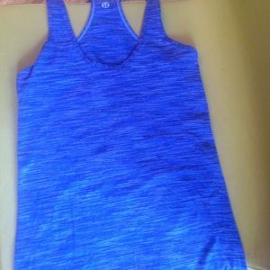 Razor back purple/blue lululemon workout top