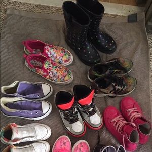 Girls lot shoes and clothes