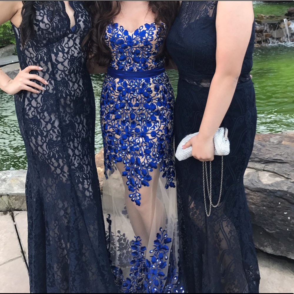 Sherri Hill Royal Blue Prom Dress