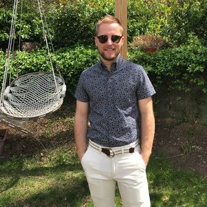 SALE! JCrew short sleeve patterned button down