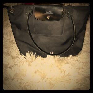 Longchamp small le pliage tote black