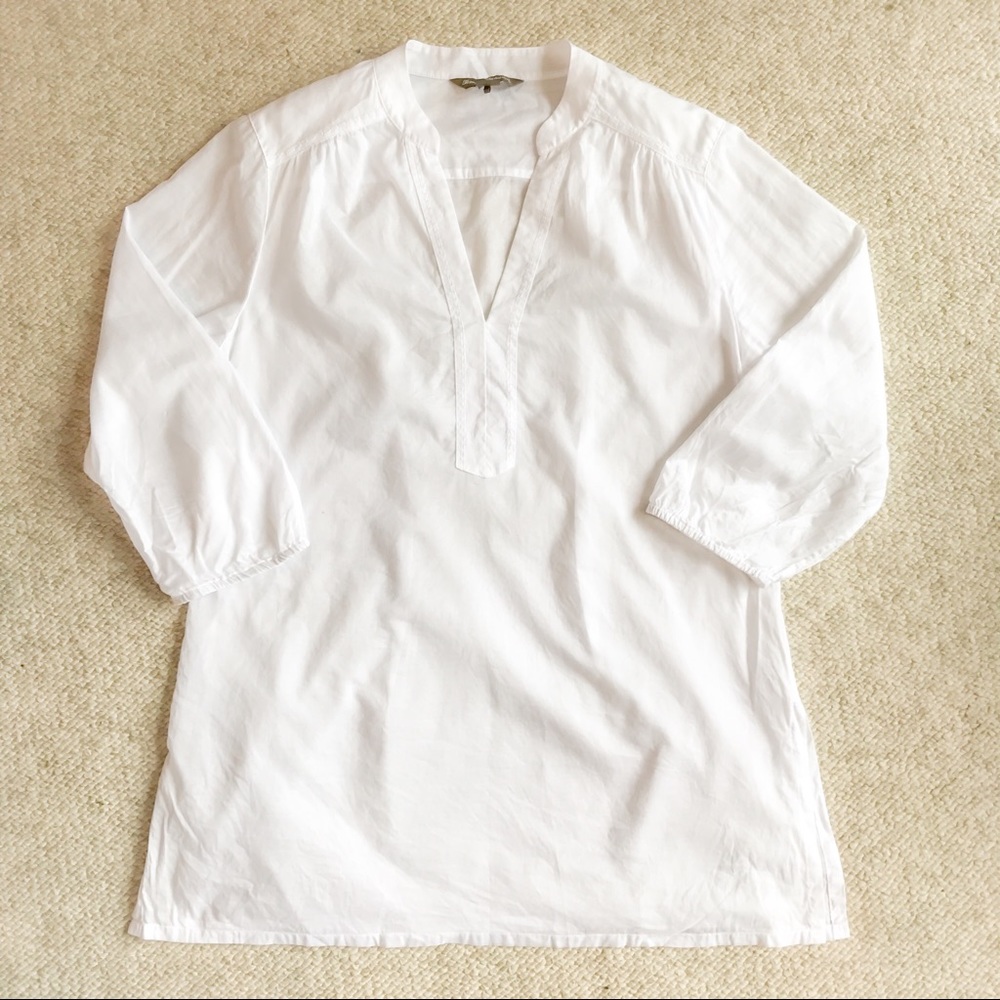 Tommy Bahama White 100% Cotton Tunic, Small
