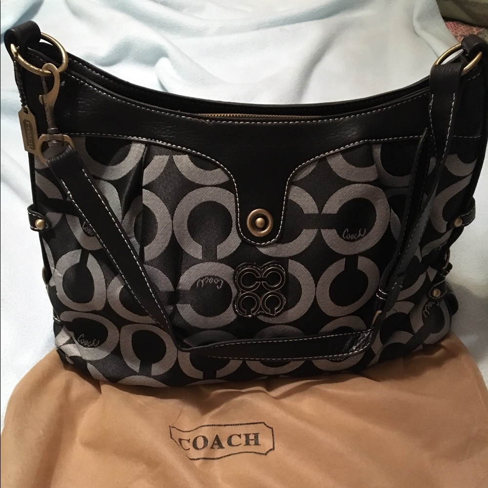 Brand New Coach canvas and leather handbag