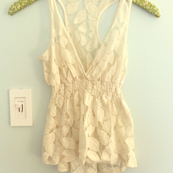 SUPER CUTE LACE TOP ANTHROPOLOGIE - Picture 1 of 2