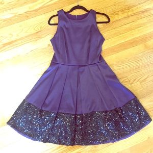 Taylor Cocktail Purple Party Dress