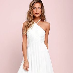 Lulu's white maxi dress everlasting enchantment