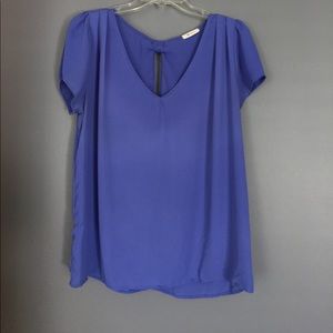 Adorable Periwinkle Blouse with Bow