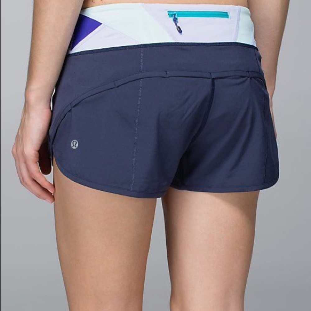 Lululemon cadet blue speed shorts
