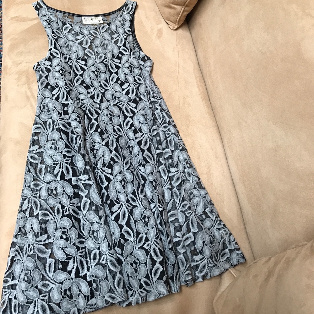 Black and White Lace Free People Dress, XS