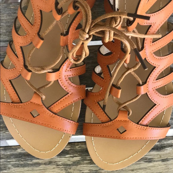 FLASH SALE Boho Chic Strappy Lace Tie Flat Sandals - Picture 7 of 8