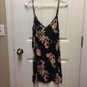 Dress black and floral