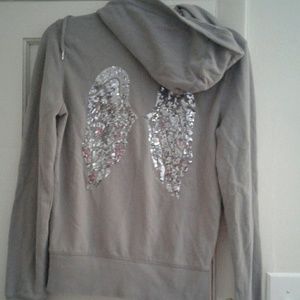 Light purple Victoria's Secret zip up hoodie