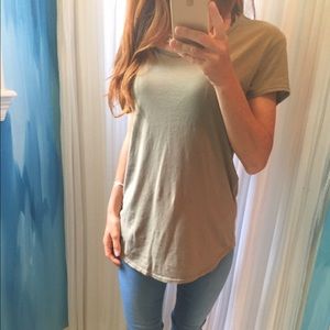 🆕 Olive Back Cutout Tee