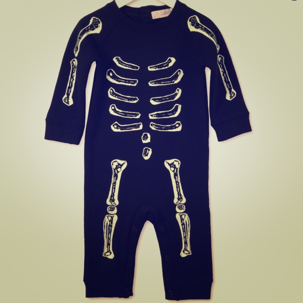 Stella McCartney Kids Skeleton Onesie (Glows!)