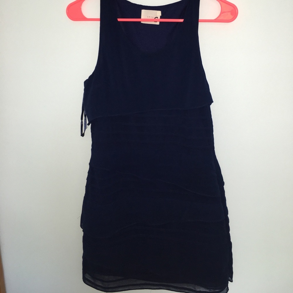 Women's navy blue, small, dress