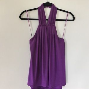 Jennifer Lopez purple shimmering halter top