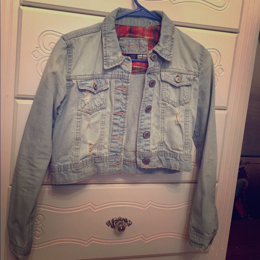 Rustic jean jacket