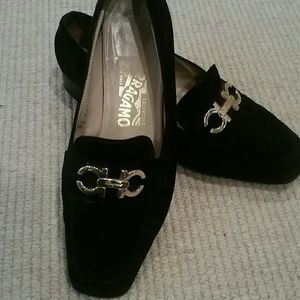 Ferragamo suede loafers