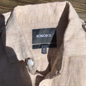 Bonobos slim fit linen button down