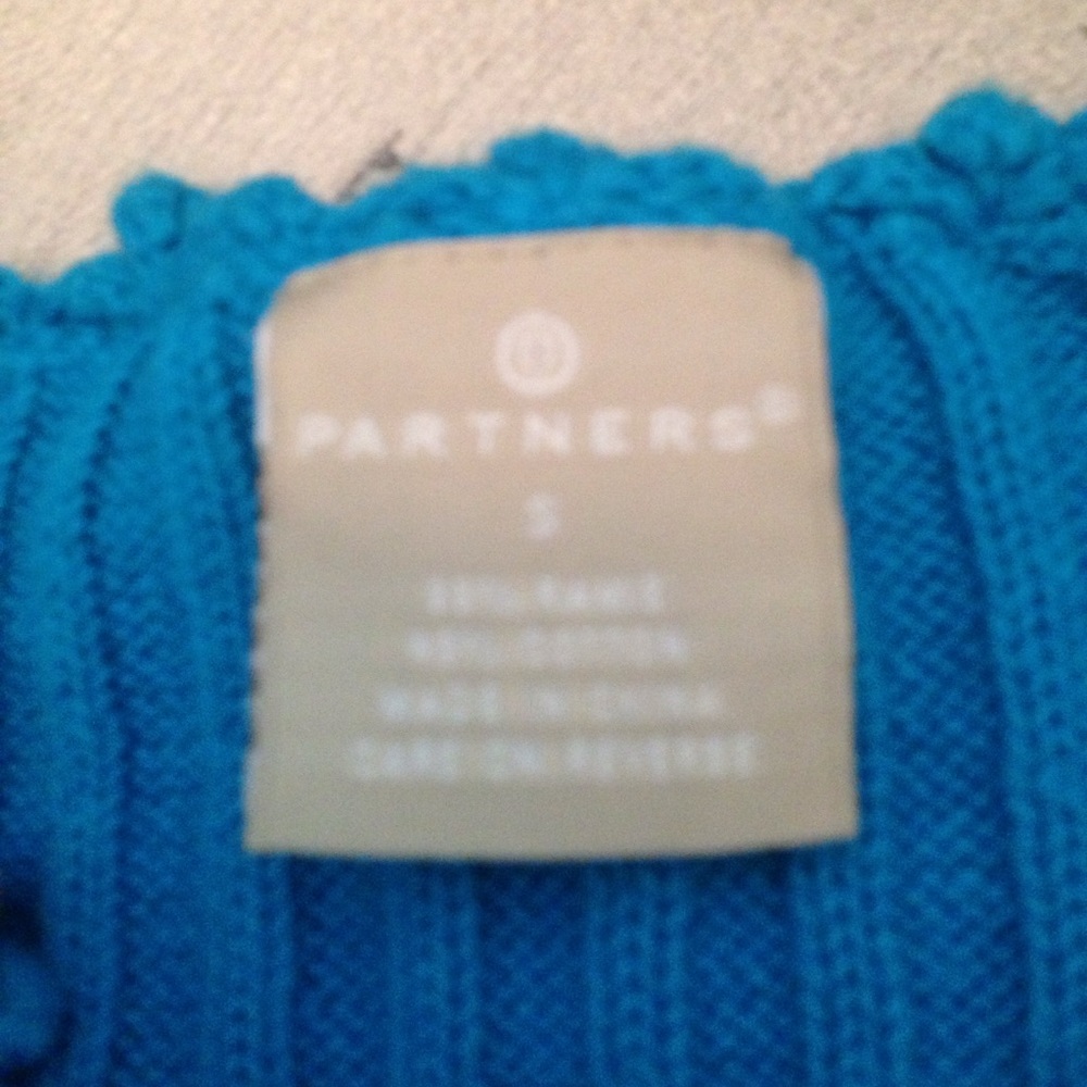 Partners blue short sleeve cardigan size small - Picture 2 of 2