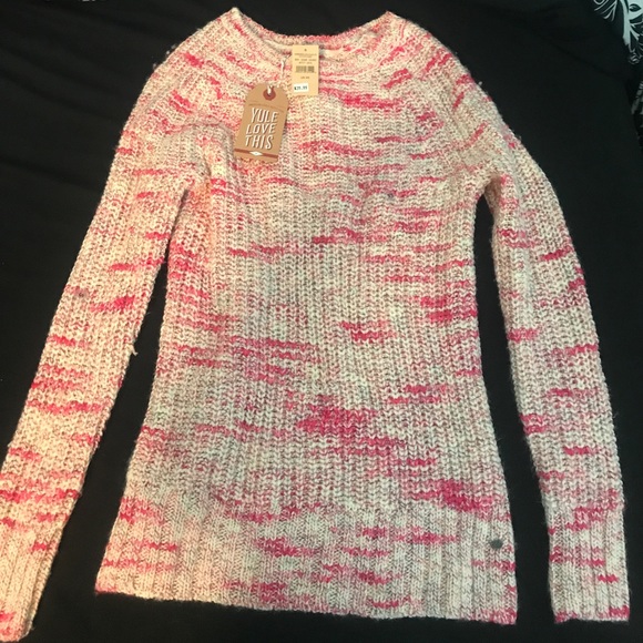 American Eagle pink and white jegging sweater - Picture 1 of 2