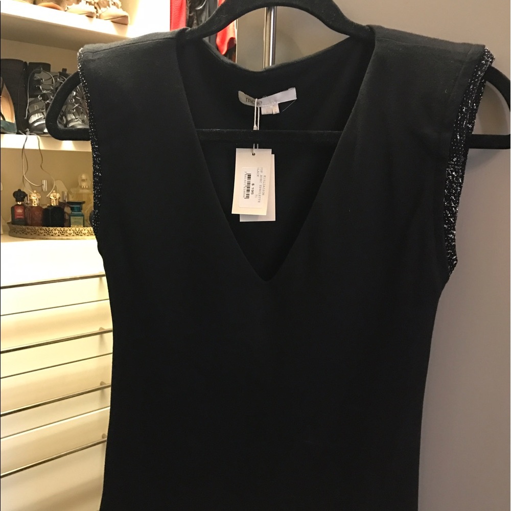 Maje black sleeveless top, size 1