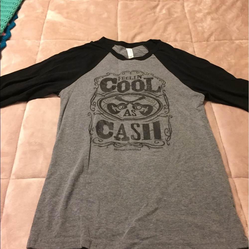 Canvas 3/4 sleeve ball tee